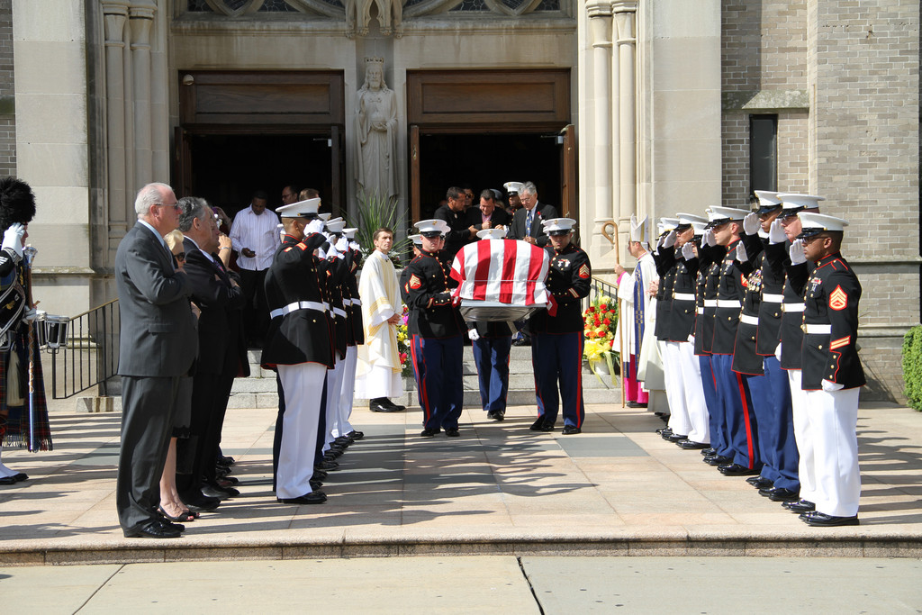 Hundreds gathered at St. Agnes Cathedral in Rockville Centre on Aug. 18 to remember Lance Cpl. Gregory T. Buckley Jr., a Marine from Oceanside who was killed in Afghanistan on Aug. 10. he was 21.