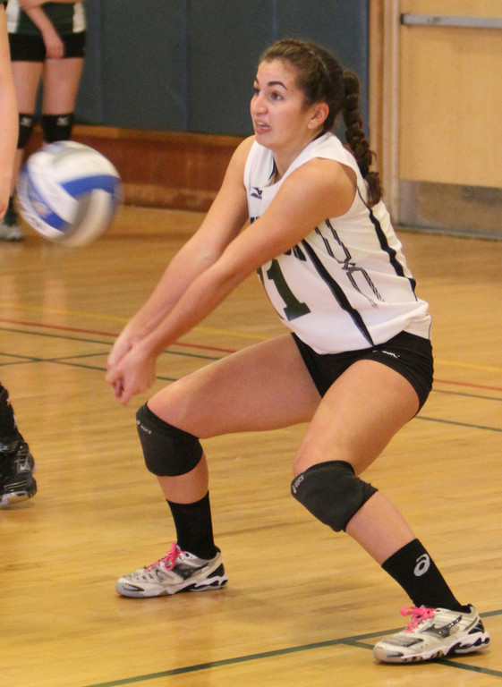 Junior libero Nicole Milillo provided more outstanding defense for Lynbrook last Friday in a four-set defeat at Lawrence.