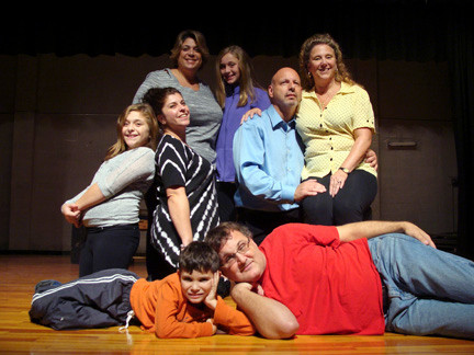 At home on the stage: Family members find acting in local productions a way to connect with each other in ways that they cannot otherwise do. Pictured clockwise from top left are Reneé Hugues and her daughter, Jordan; Rico and Reneé Socci; Andrew Upbin and his son, Ben; and Dana Feminella with her daughter, Marissa.