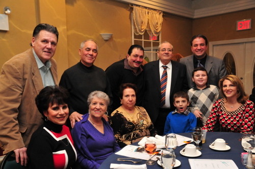 The Carusone table was filled with family and friends, there to honor Vincent and Joseph.