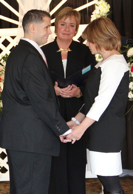 Andrew and Christine were among those who renewed their vows. Hempstead Town Supervisor Kate Murray officiated.