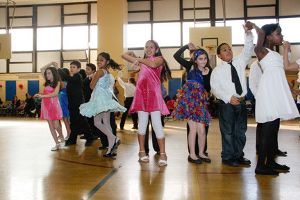 Fourth-grade students showed off the dances they learned on March 19.