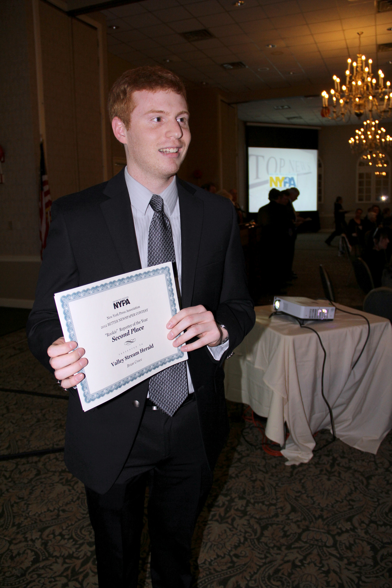 Reporter Brian Croce won second place in the Rookie Reporter of the Year category.