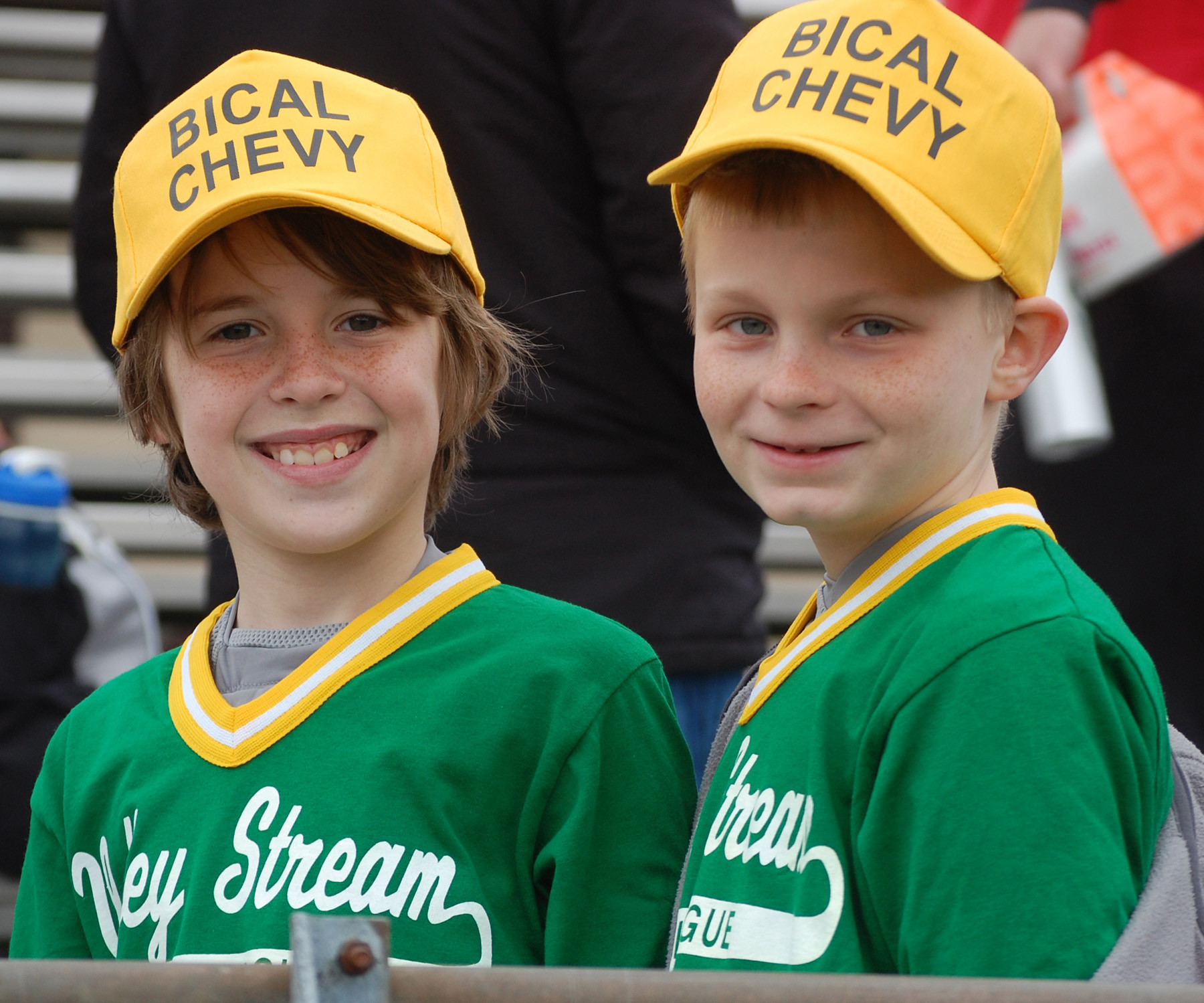 Jake Cresser, and Kyle Johnston, both 9, were excited for the start of baseball season.