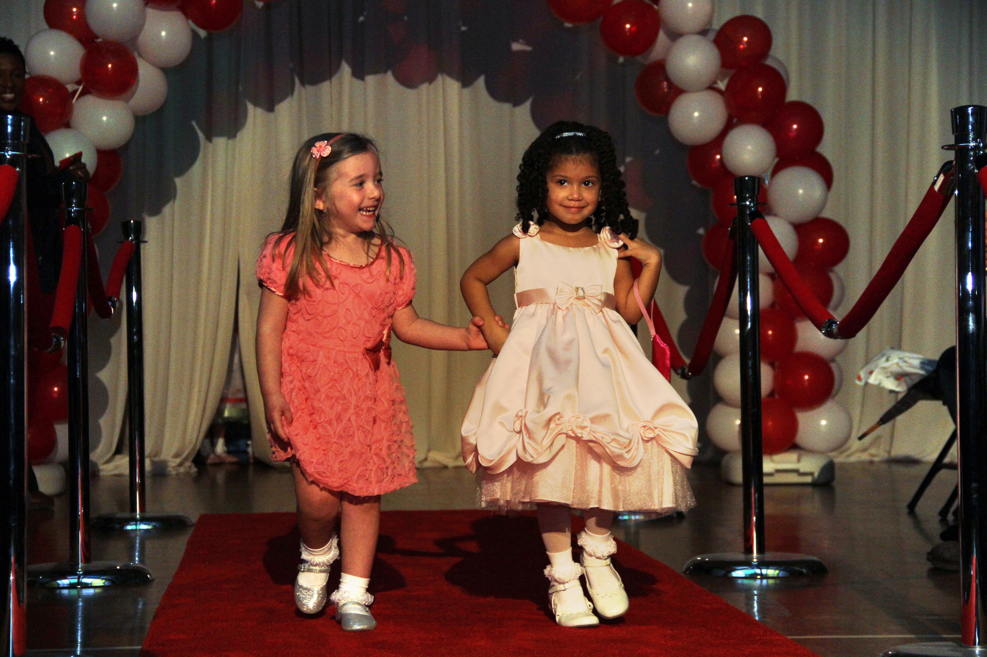 Rosann Passalacqua and Noell Crespo were models in Holy Name of Mary School’s fashion show on April 12 in the auditorium.