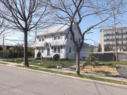 Three Merton Ave.:
Three properties — 417 Ocean Ave., 3 Merton Ave. and 9 Merton Ave. — are still standing after they were proposed to be rezoned, demolished and turned into a parking lot.