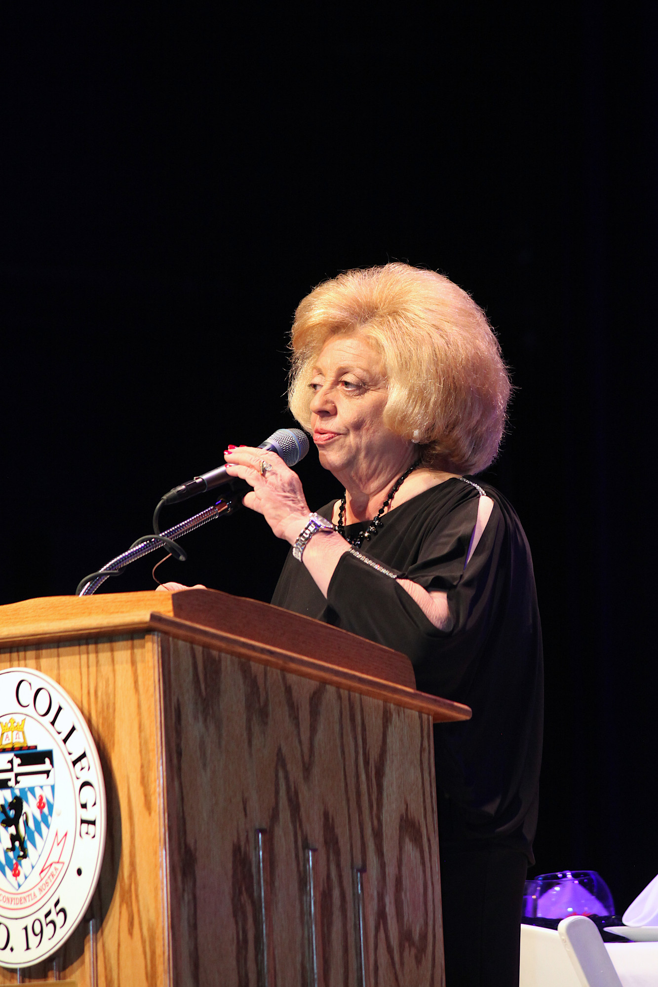 Joan Waldman thanked everyone for honoring her.