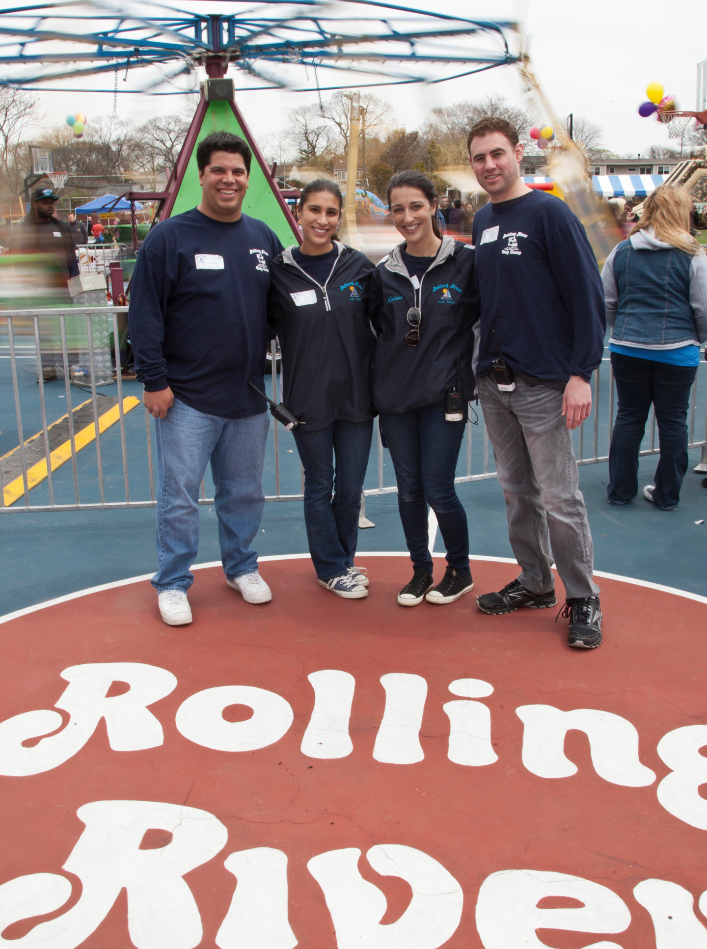 Rolling River staff enjoyed the day. Pictured from left were Anthony Bruno, Ali Goodman, Marisa Allaven and Andrew Liebowitz.