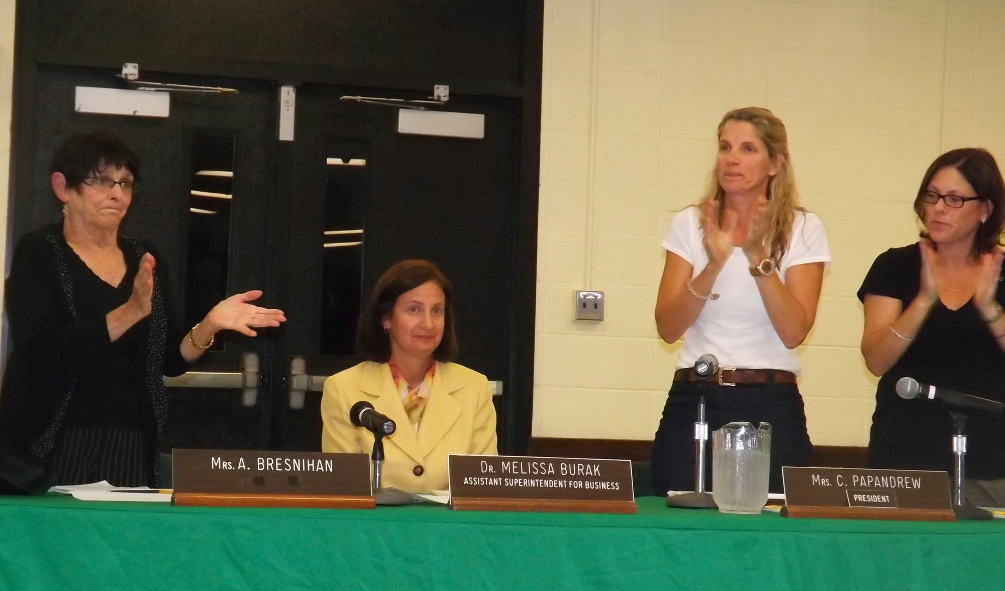 Melissa Burak, who was appointed interim superintendent of the Lynbrook School District in September, above, will have the full support of school board members in her new position.