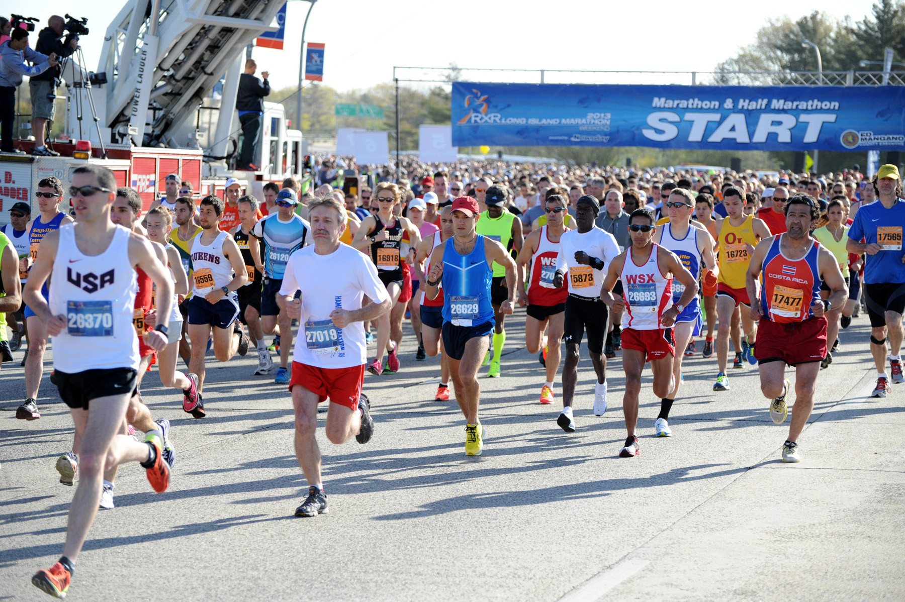 More than 8,000 runners took part in last weekend’s Long Island Marathon, which began on Charles Lindbergh Boulevard in Uniondale.