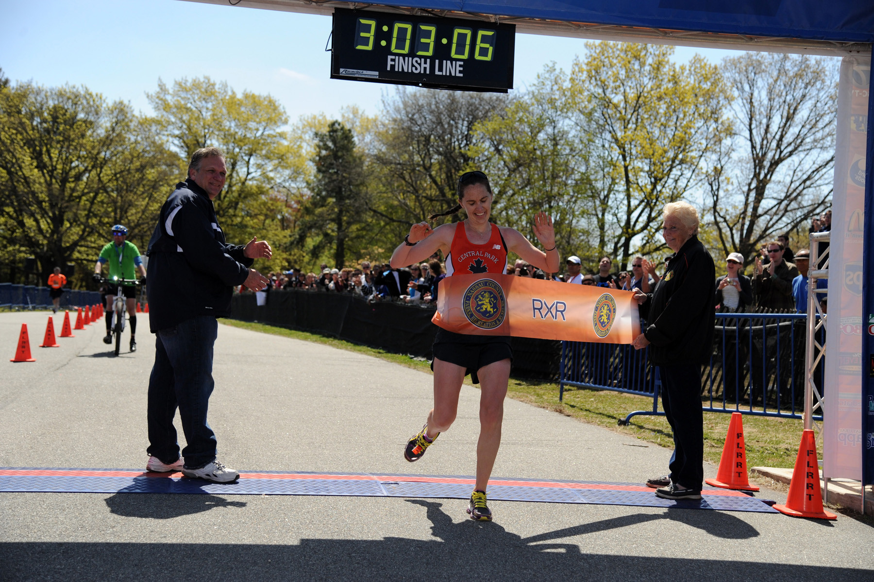 Kelly Gillen, 30, from New York City, finished first among the women at 3 hours, 3 minutes.