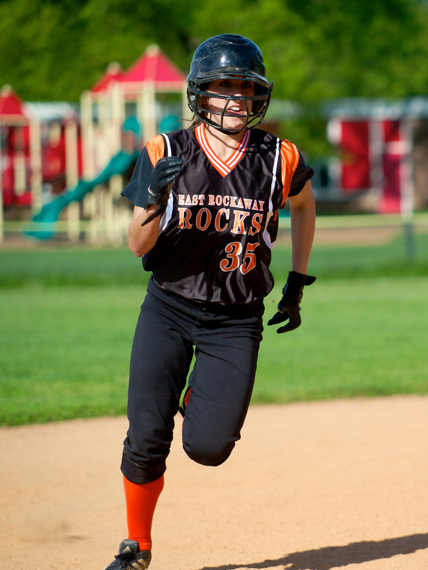 Samantha Mantovani scored the only run in Game 2 of East Rockaway's Class B best-of-three series win over Oyster Bay last week.