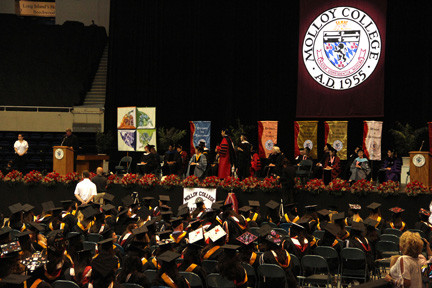 More than 1,000 students graduated at Molloy’s commencement ceremony on Monday.