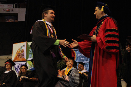 Andrew Abberton received his diploma.