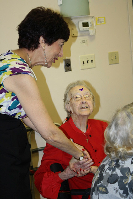 Charrow greeted her guest Kay Koehler.