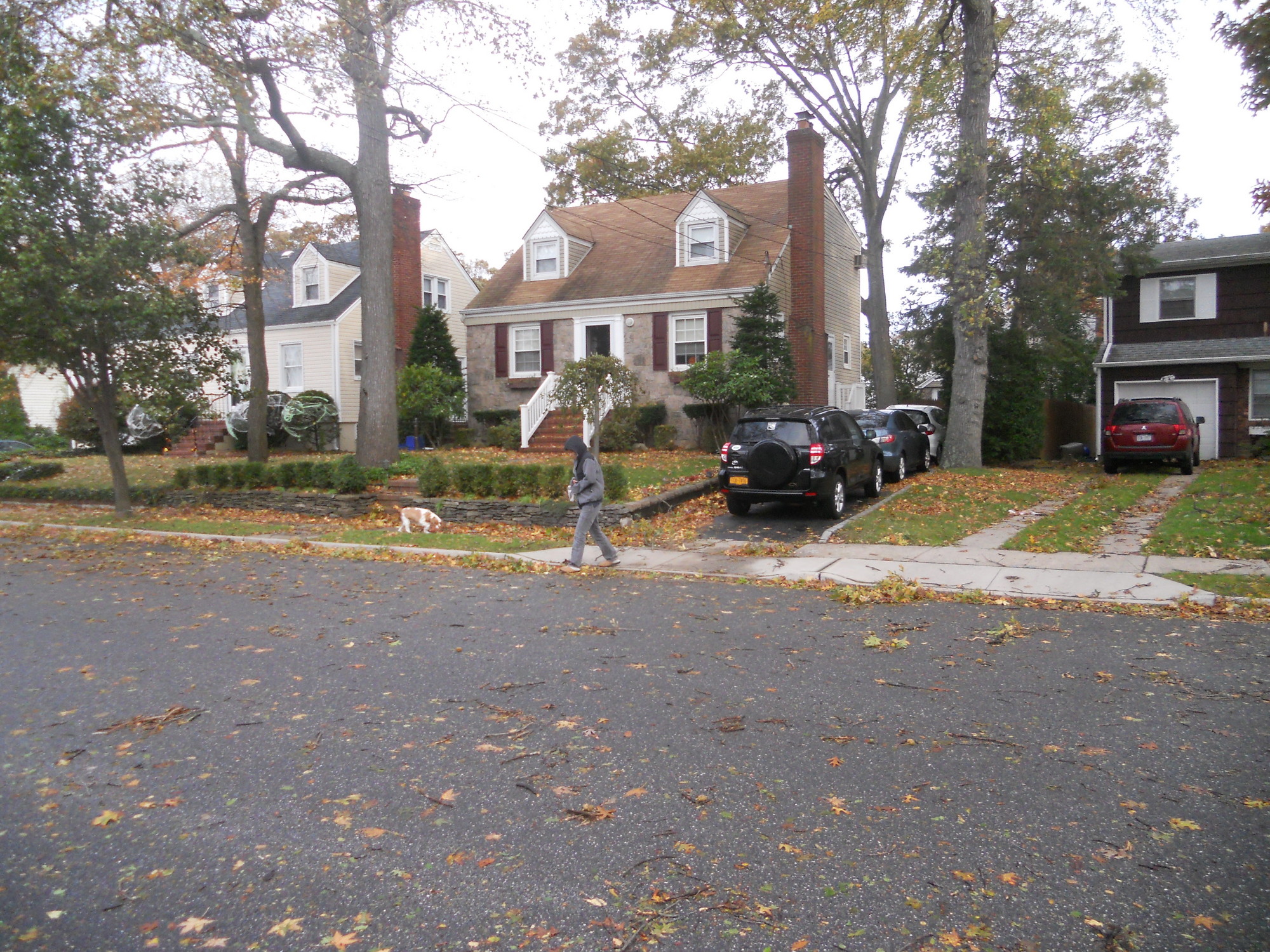 A view of Alan and Barbara Mazza's home on East Oxford Street after Hurricane Sandy in 2012 shows no flooding on his street.