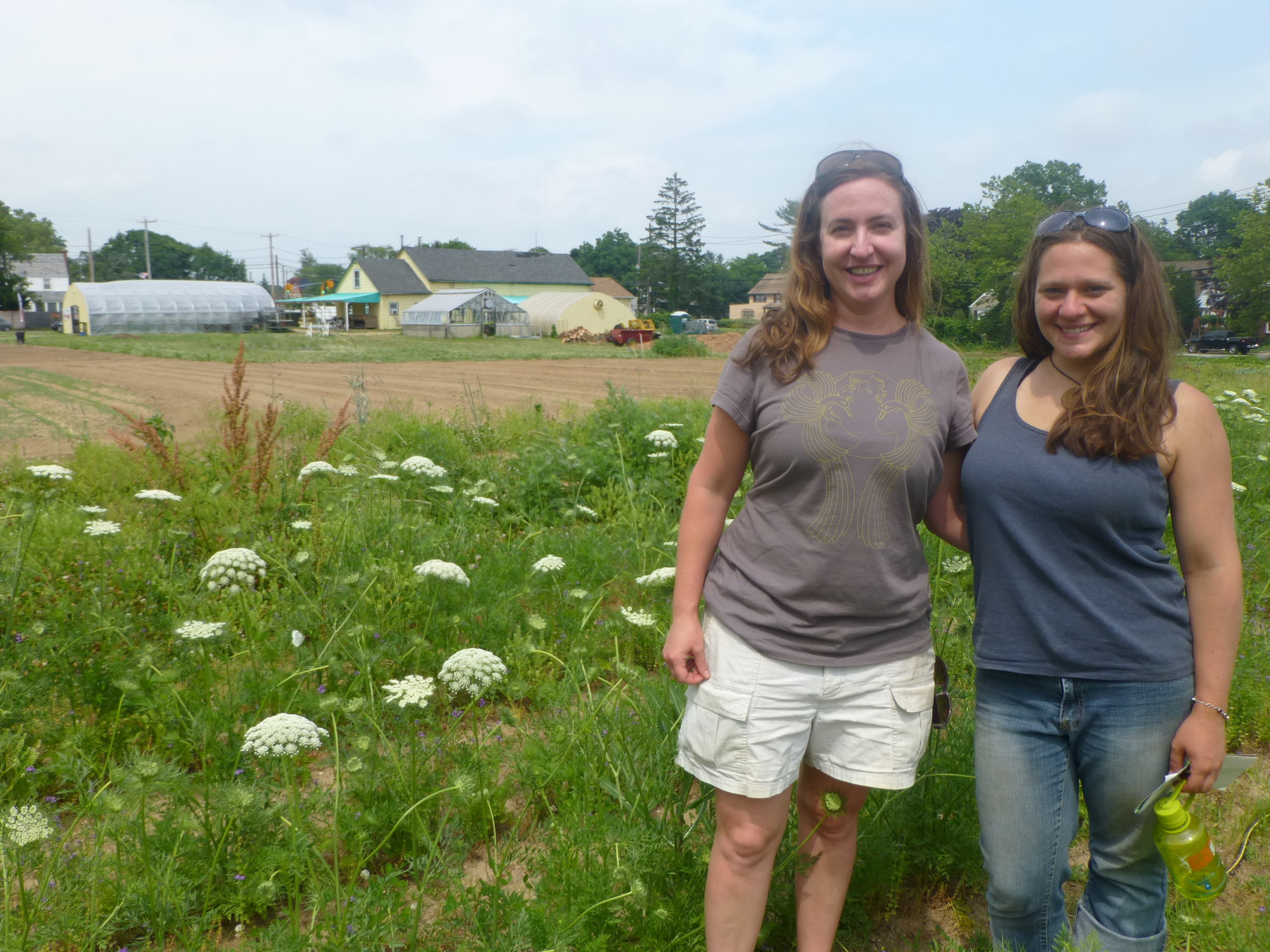 Corcoran, left, and Schaefer said they hope to turn this labor of love into a full-fledged organic farm in the coming years.