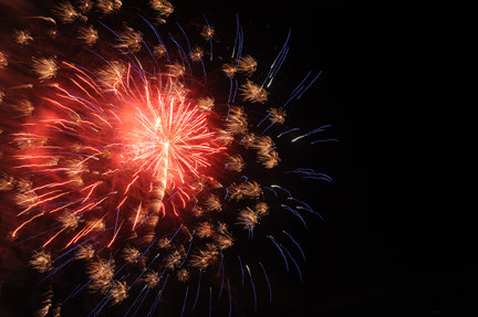 Grucci Fireworks lit up the night sky with patriotic splashes of color.
