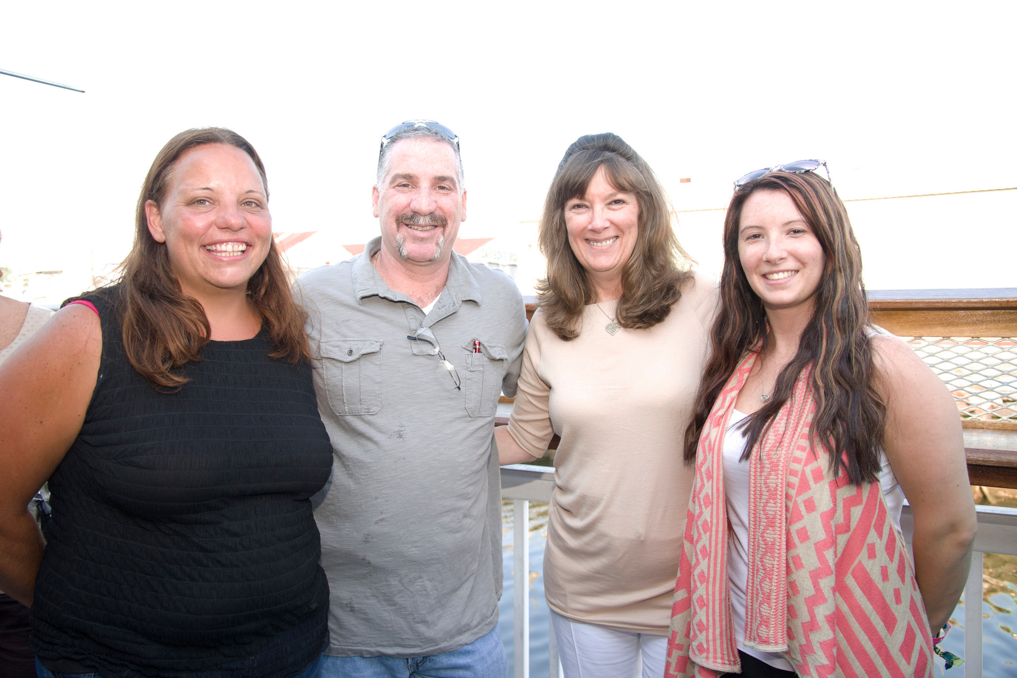 Dena Arnold,Ronald Roeill, Tammy Pacheco, Kimm Pacheco at the fishery in ER