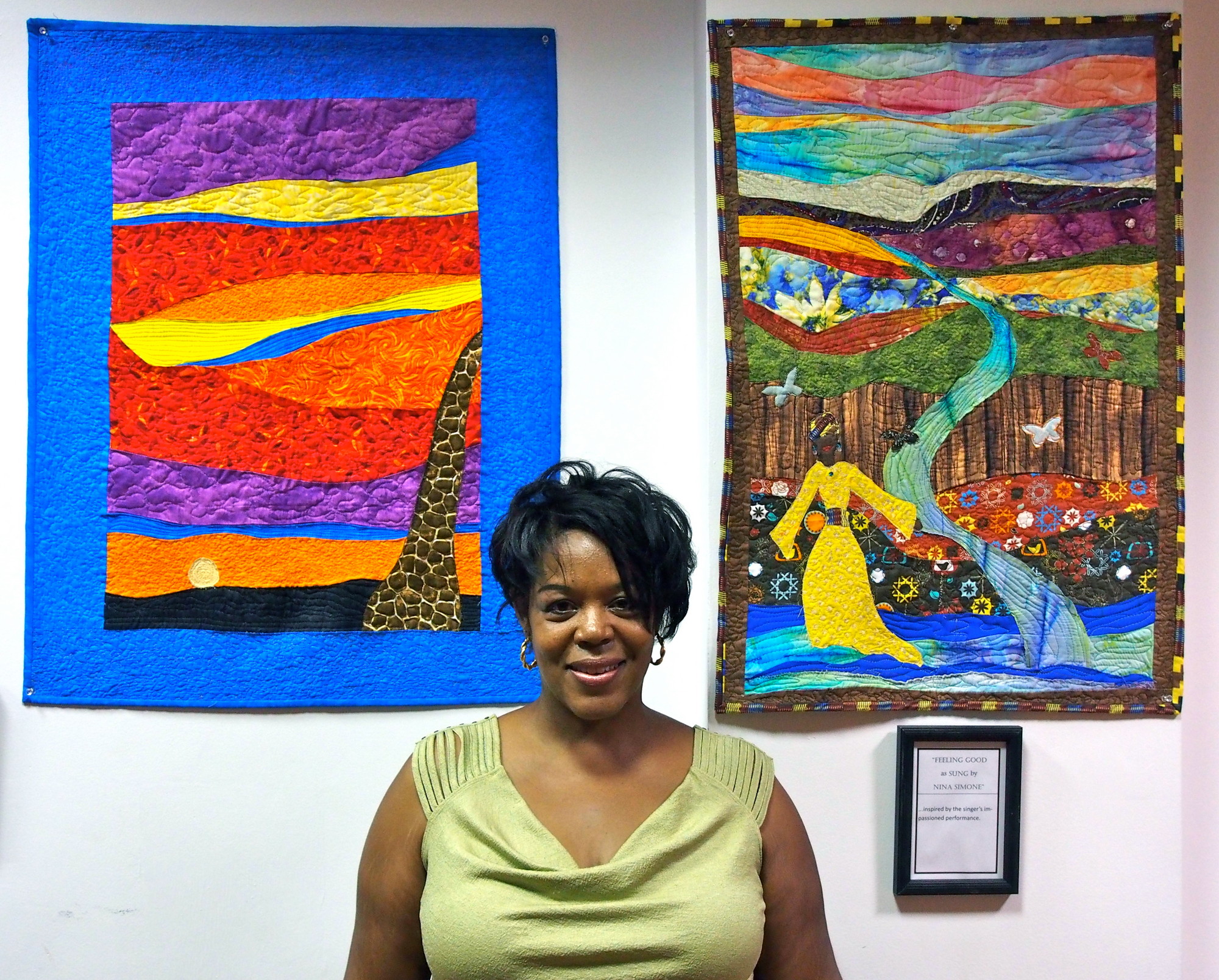 Kim Taylor, a quilting artist and former Baldwin Board of Education trustee, is 
displaying her work at the African American History Museum in Hempstead through the end of September. Her next show may be hosted by Hempstead Town Hall.