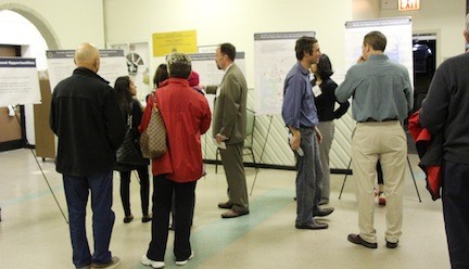 Residents visited four stations where they were asked for their input on reconstruction process.