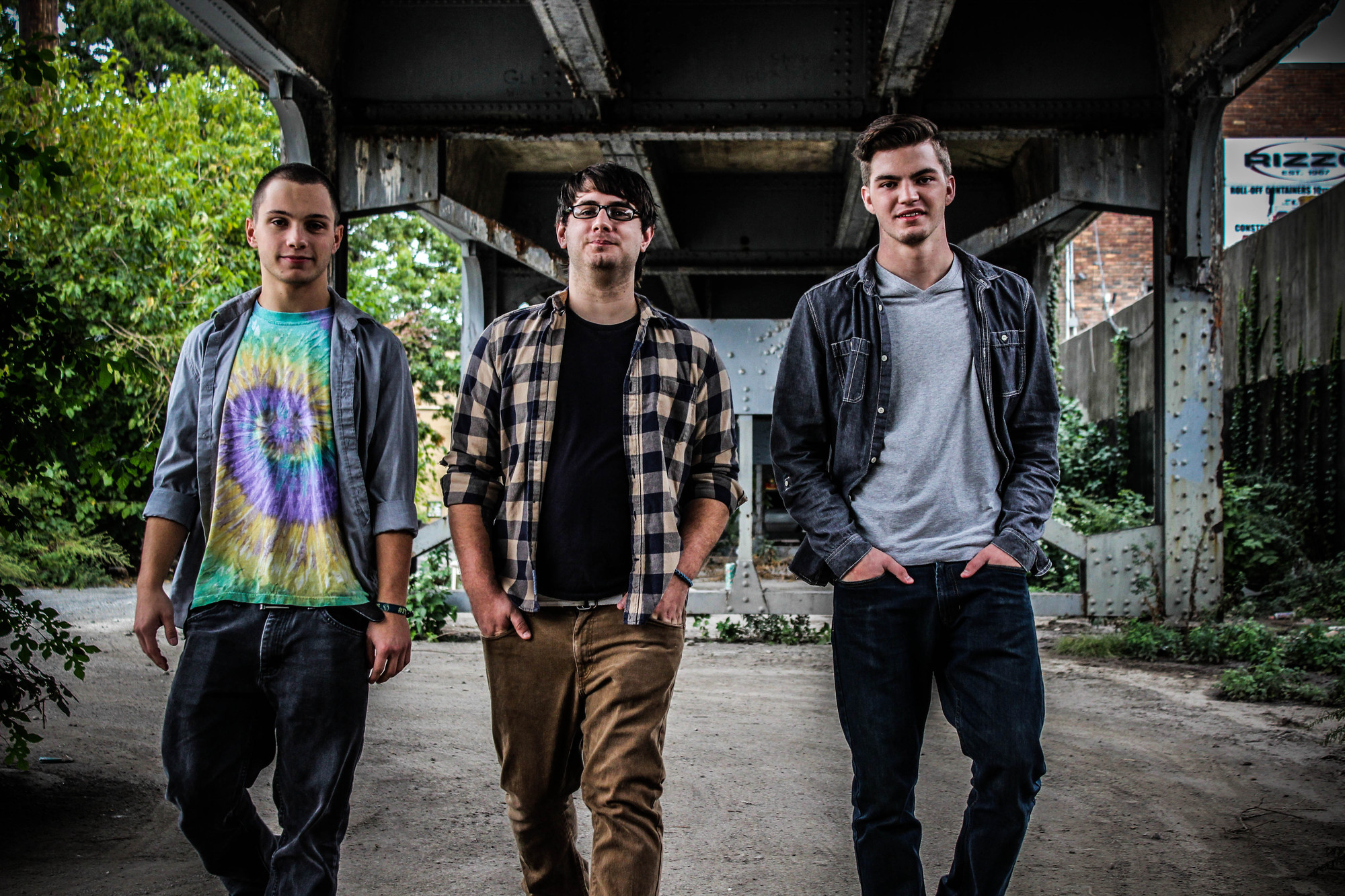 Schoeffel, of Valley Stream, recently won a Battle of the Bands and will play The Paramount in Huntington. From left are Brandon Mirth, Austin Schoeffel and Michael Gallagher.