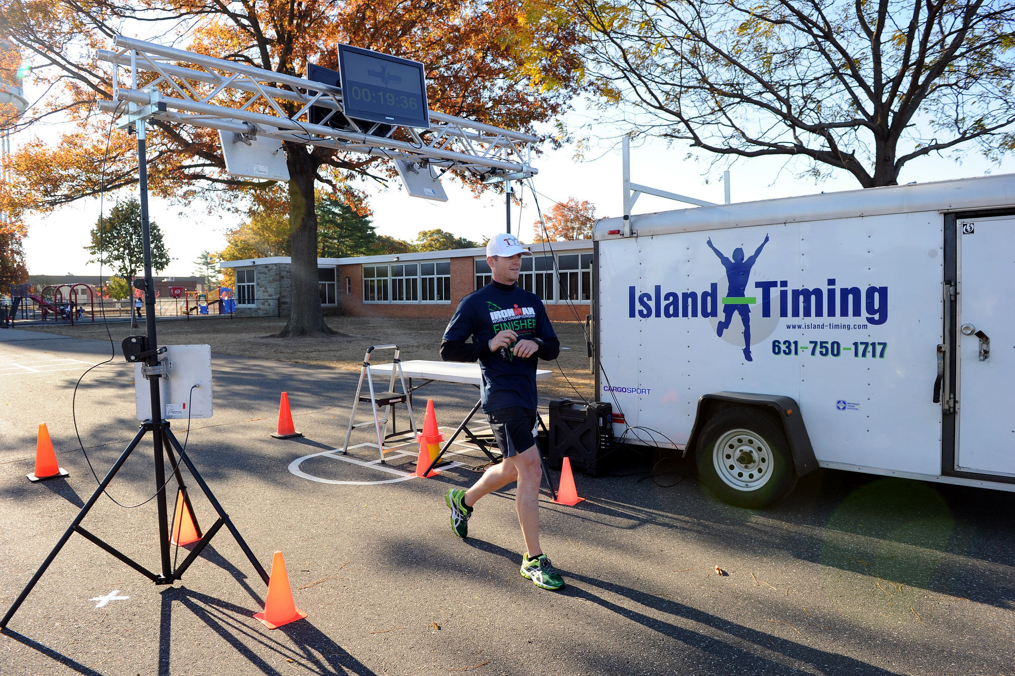 Joe Redmond, 33, of Rockaway Park was first to cross the finish line at 19 minutes, 35 seconds