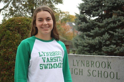 Lynbrook High School sophomore Kali Nembach broke five individual and one relay record in swimming this season.