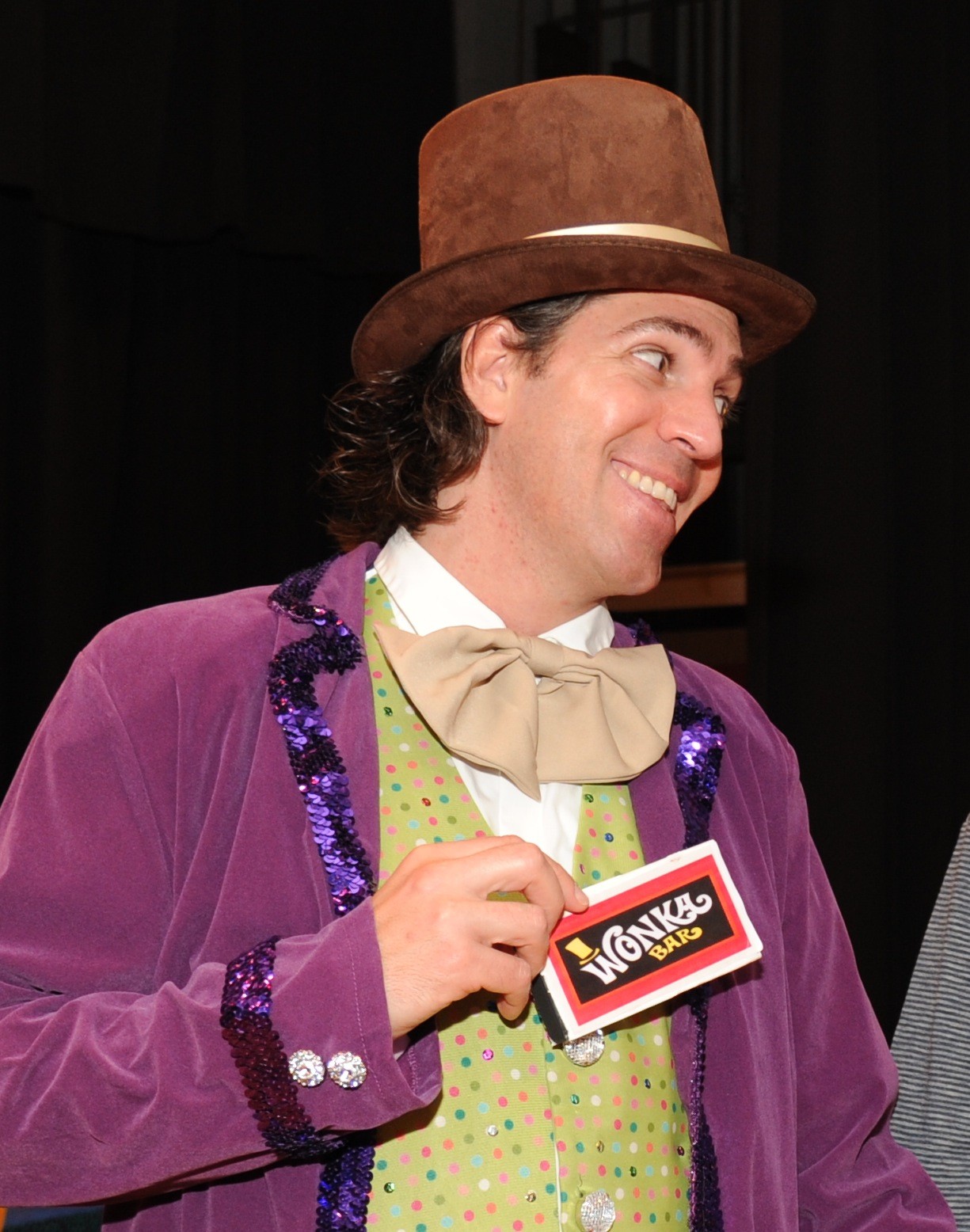Willie wonka is played by Sal Canepa of Oceanside.