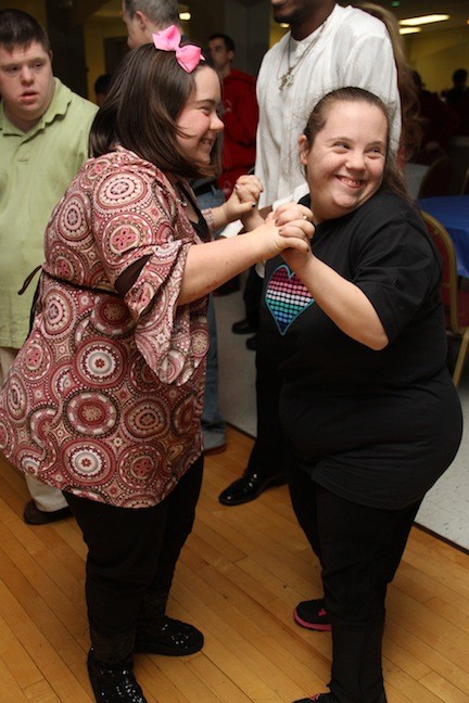 Nina Wilson and Katie Friedl loved their night out at the legion hall.