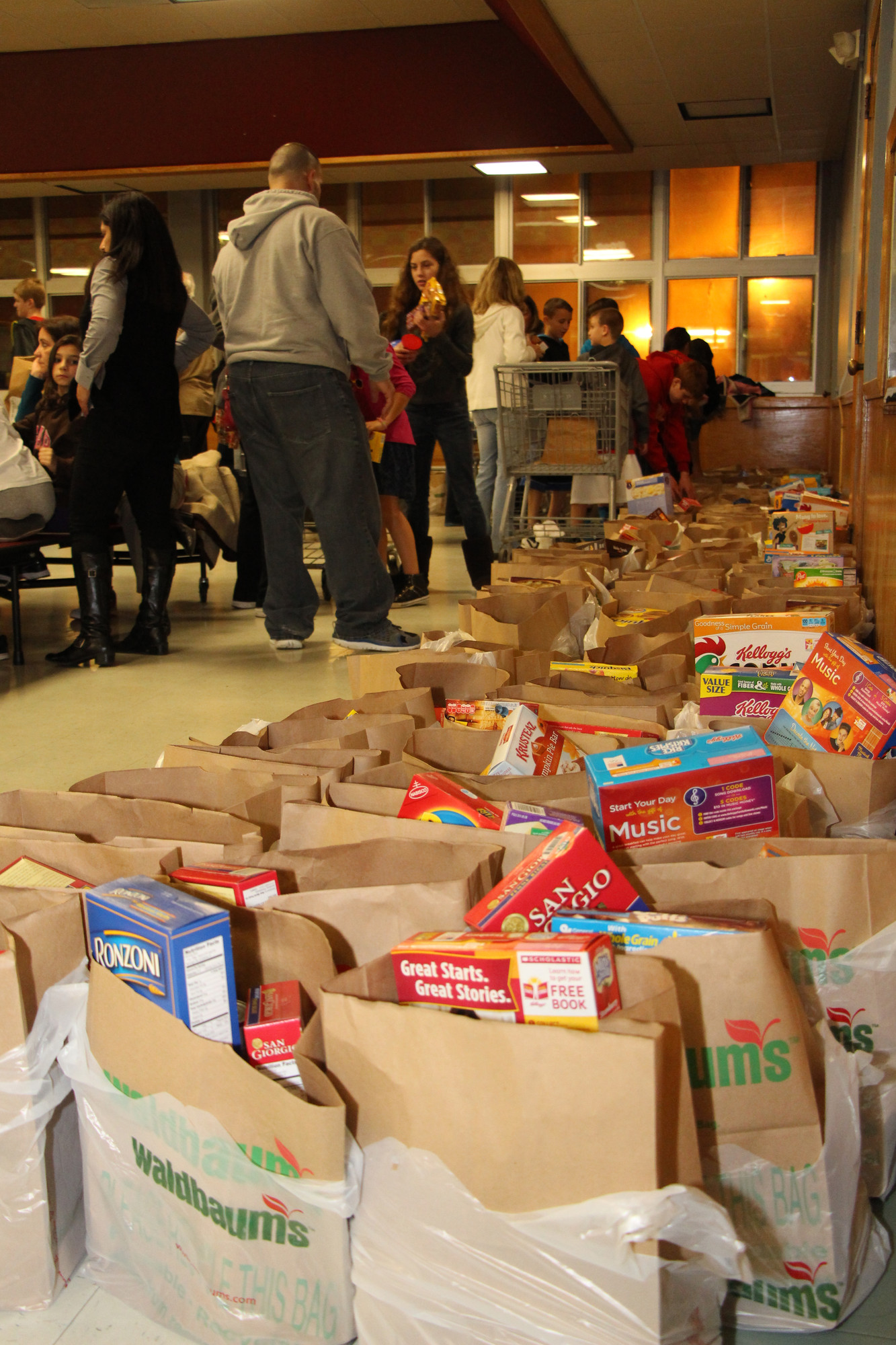 114 packages were delivered to local families on Saturday morning.