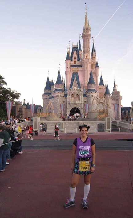 Doreen Grace, shown during the half marathon she ran at Walt Disney World in 2011, will be running in the full marathon on Jan. 12 to raise money for the Leukemia and Lymphoma Society.