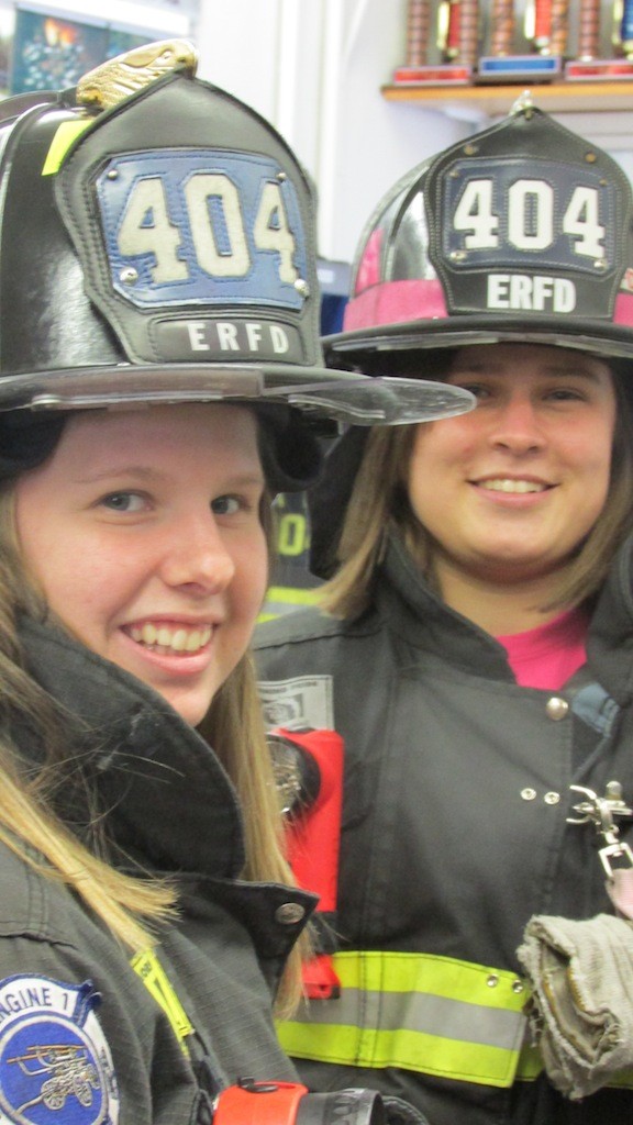 Suzanne Torborg, left, and Amber LauKaitis are with Viglilant Engine Co. No. 1