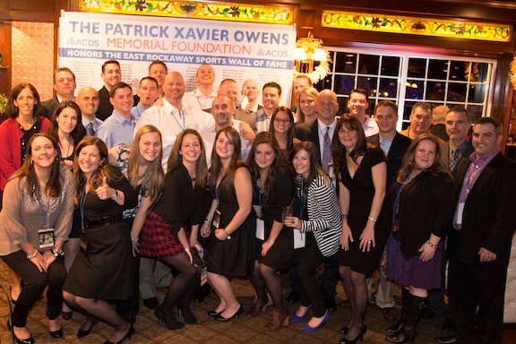 The East Rockaway Sports wall of Famers were honored by the Patrick Xavier Memorial Foundation at a dinner at the Coral House in Baldwin recently.