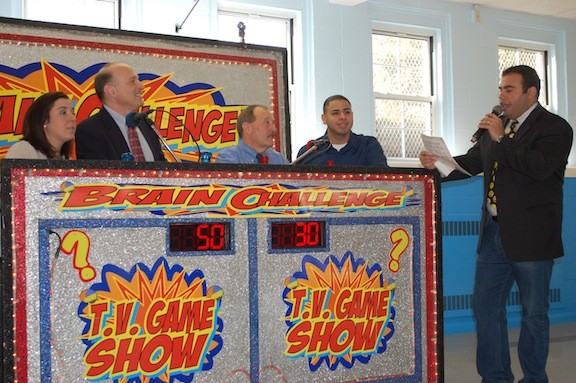 Teachers tested their knowledge in the Brain Challenge on Jan. 28.