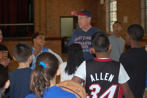 Event organizer Jack Wagner explained the rules to the kids.