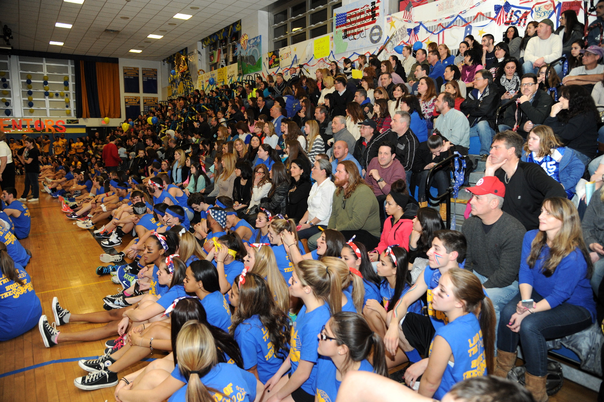 Hundreds packed the gym at East Meadow High School last Friday to watch the friendly competition.