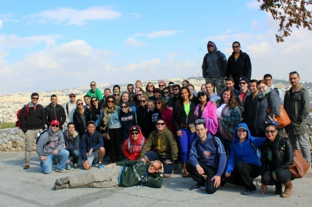 URJ Kesher Group 187 overlooking the Old City of Jerusalem.                                    Photo courtesy Kat Ames-Karvouni