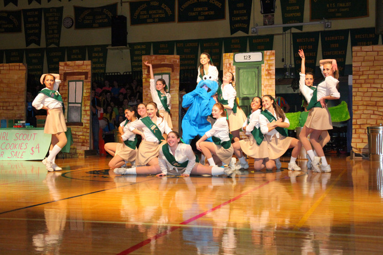 Seniors/ "Girl Scouts" gave an outsanding dance performace to a mix of songs including artist Beyonce at Lynbrook Class Night Friday March 14th.