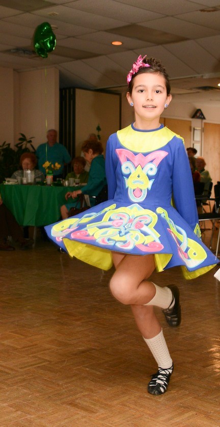 Amanda Donnelly, 10, demonstrated her Irish step dancing routine.