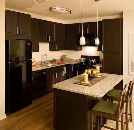Many of the apartments at AvalonBay include luxury kitchens.