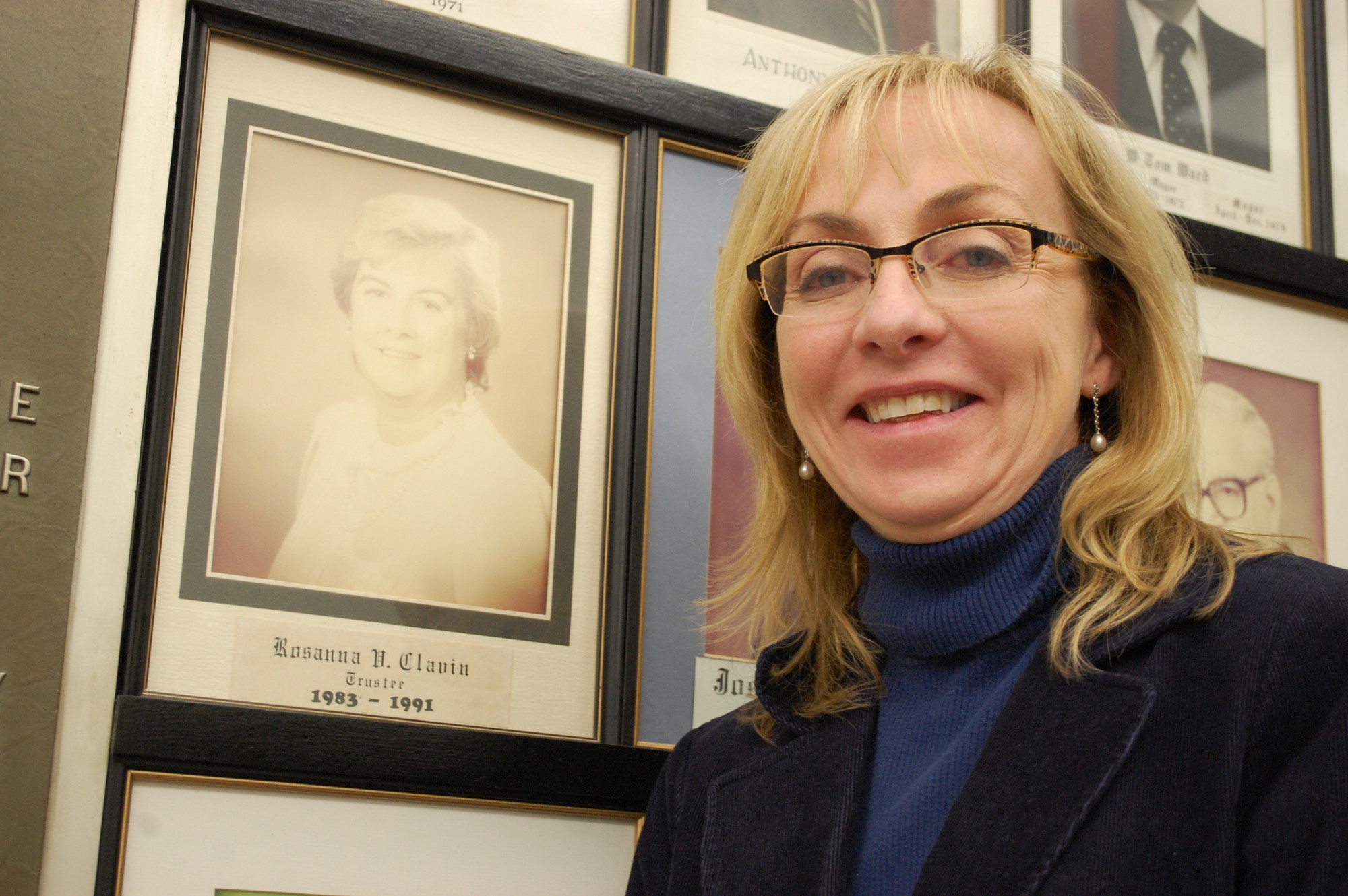 Valley Stream Trustee Virginia Clavin-Higgins is the daughter of Rosanna Clavin, the village’s first female board member, whose picture hangs in Village Hall.