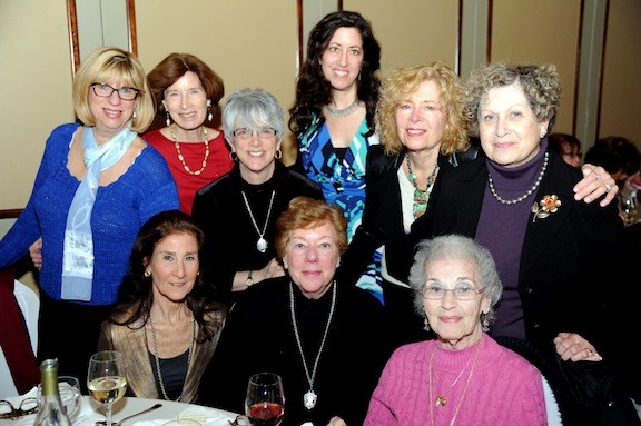 The women from Temple Am-Echad gathered for photo.