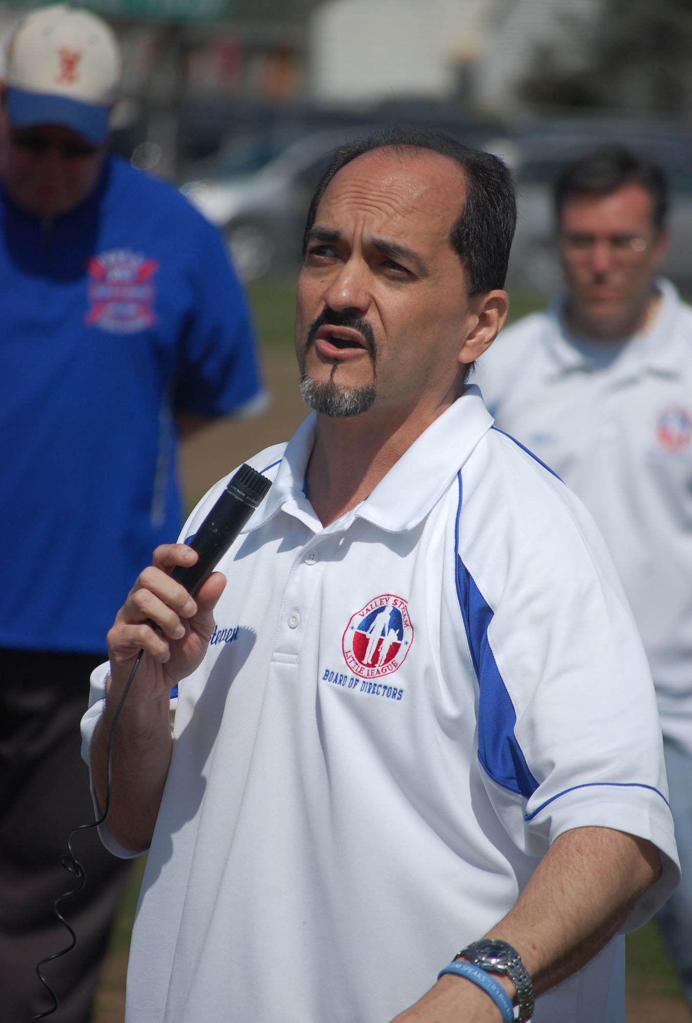 Steve Baez, who took over as league president during the winter, greeted the crowd.