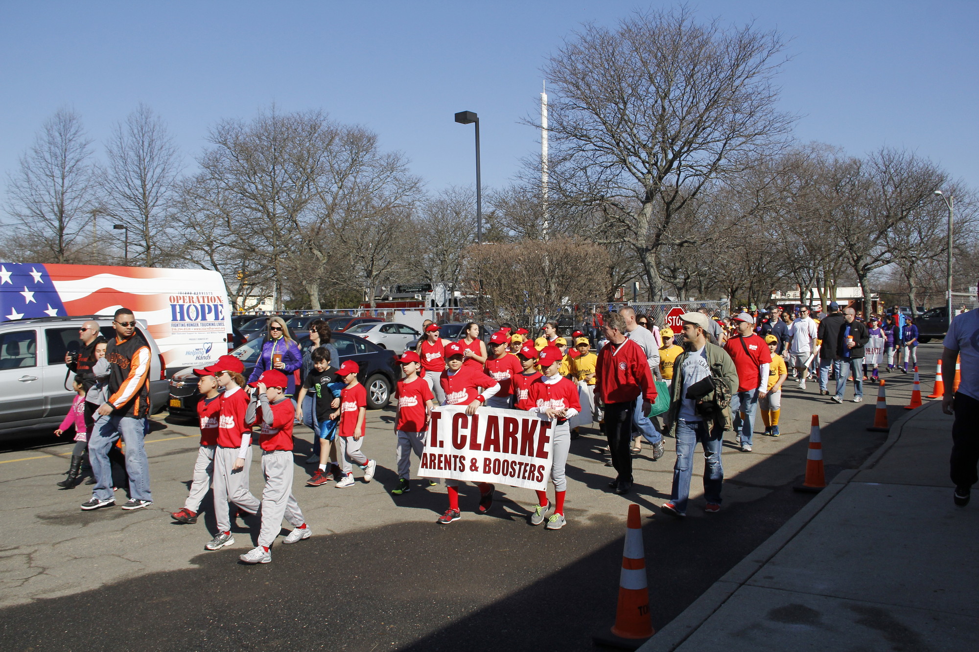 The Central Nassau Little League parade marched down Carman Avenue to Salisbury fields last Saturday where the opening day ceremony was held.