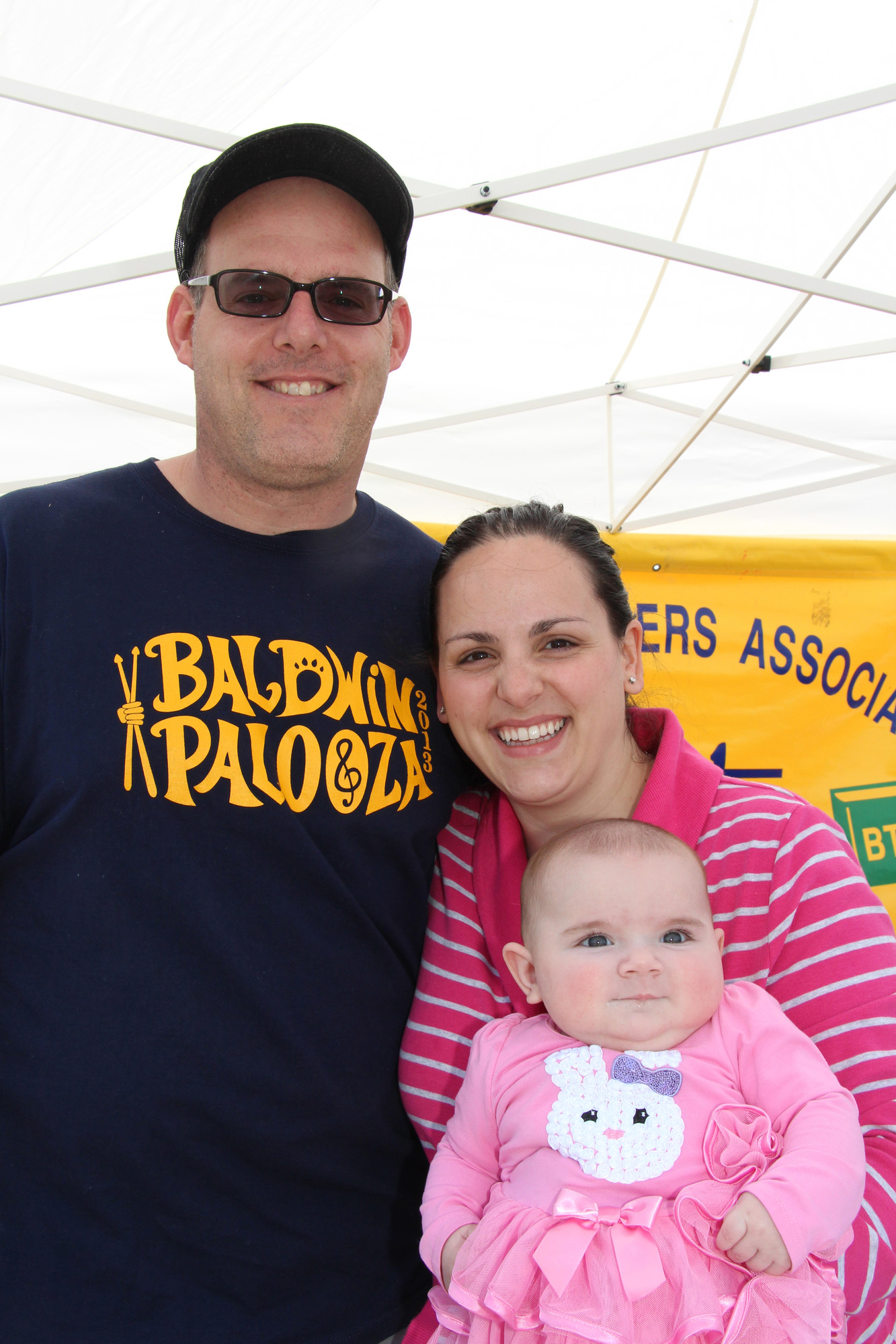 Annabella Fahey, 5 months, was on her first Easter egg hunt, with her mom Jennie and dad Chris.