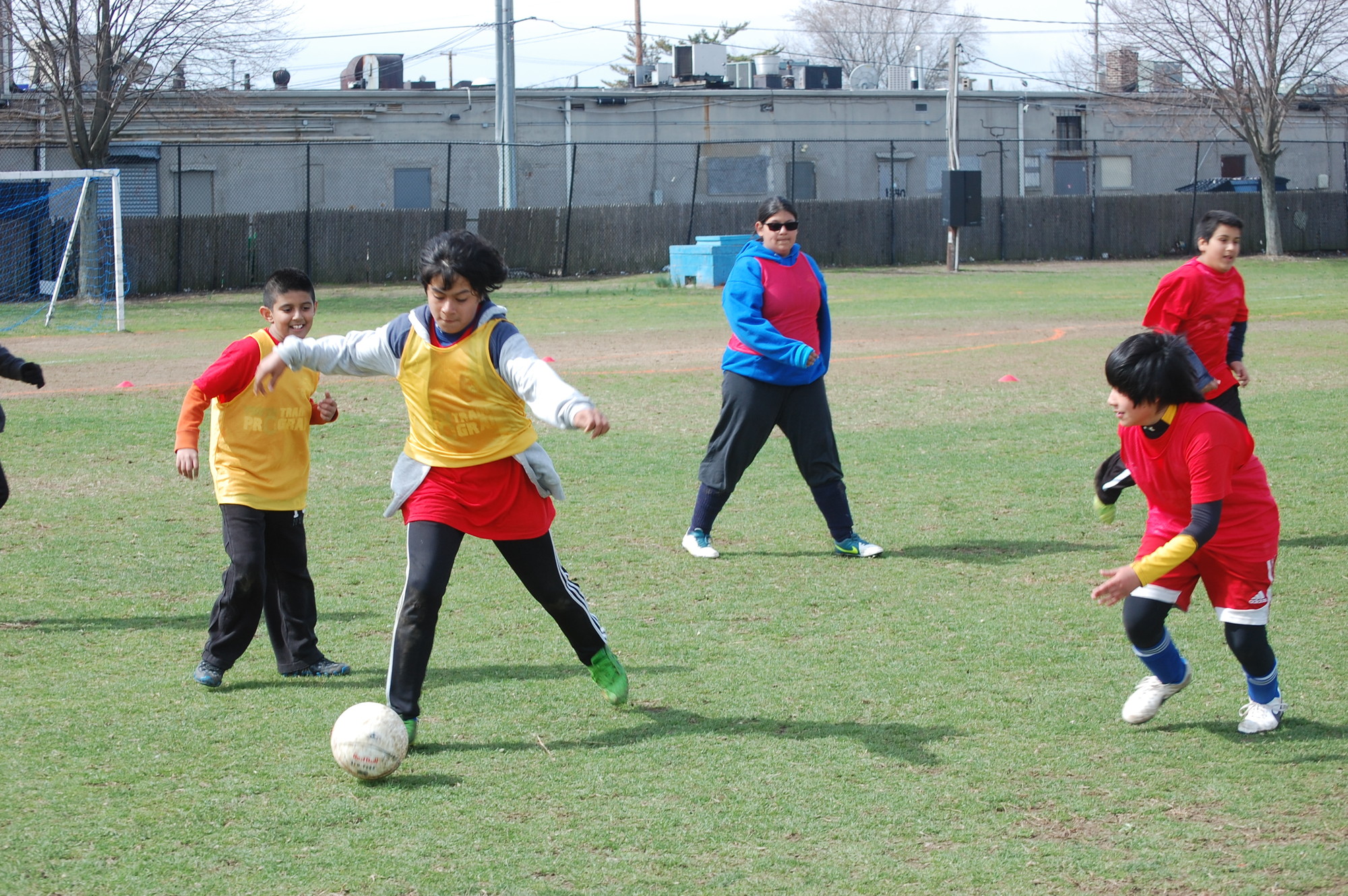 Players from the Valley Stream Soccer Club participated in a week-long skills clinic at Barrett Park from April 14-18. After learning various techniques, the players then practiced their new-found skills in games.