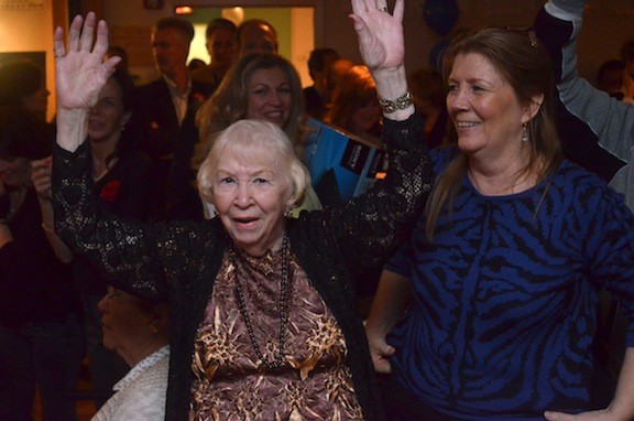 Joan Kiernan, right, danced with her mother, Colleen Molter.