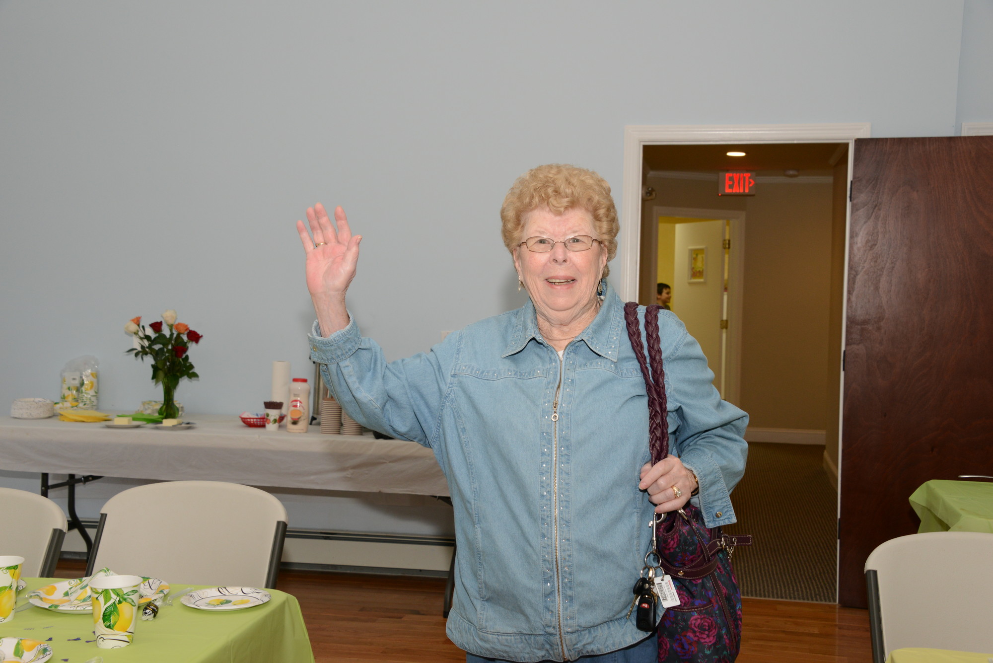 Ann Ely greeted everyone with a warm hello.