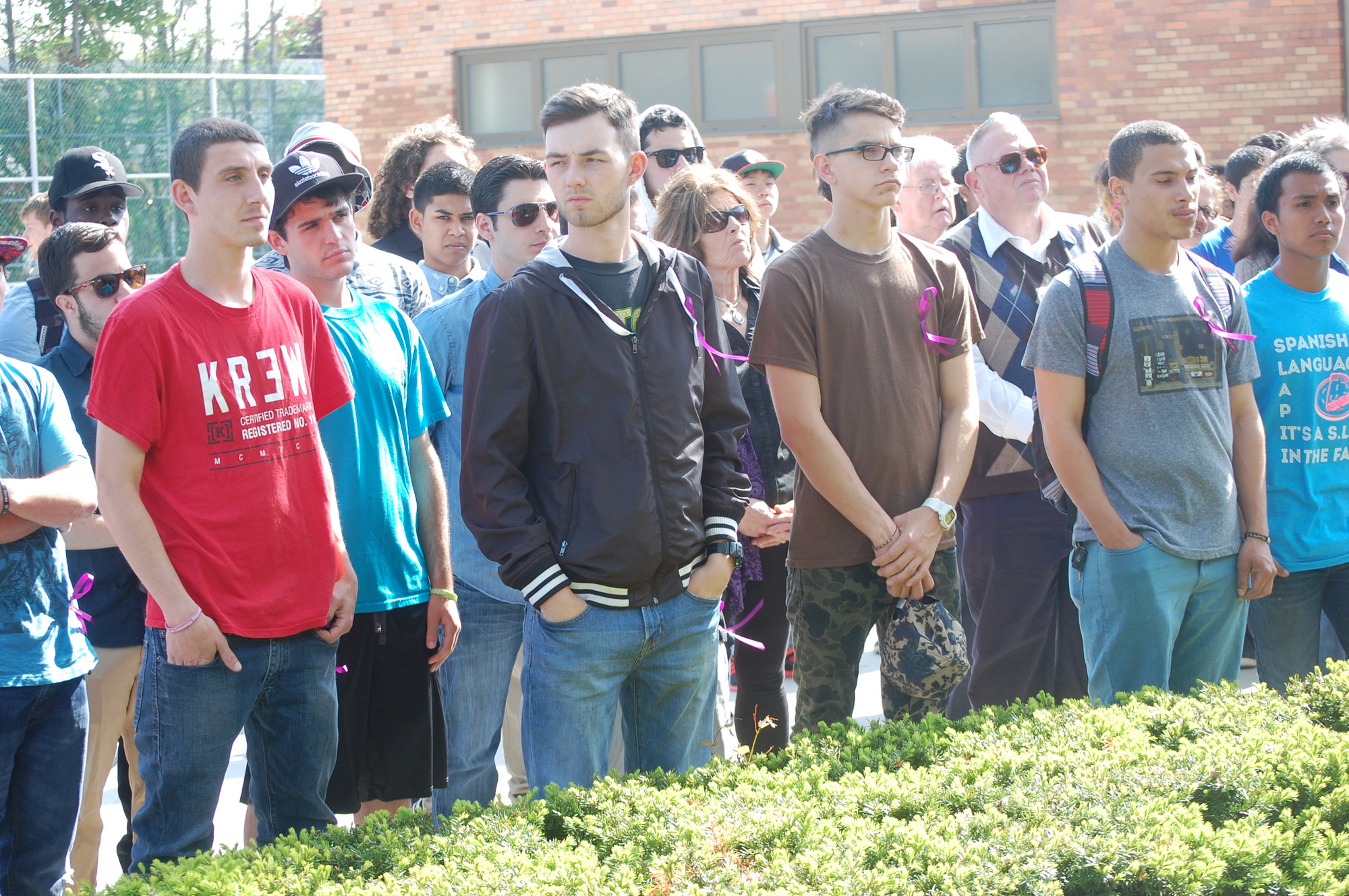 Several current and former students gathered to pay tribute to Chris Schroeder.